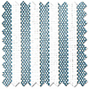 Nautical Stripes, Blue Sails - Motorised Roman Blind